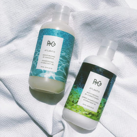 R+Co Atlantis ingredient rice bran oil visual emphasizing strengthening and protection