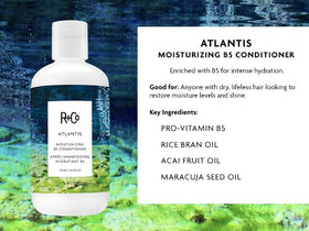 R+Co Atlantis on bathroom shelf in styled setting conveying daily routine integration