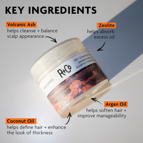 R+Co Badlands paste on fingertips demonstrating amount to use and easy blending