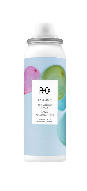 R+Co Balloon travel bottle front view showing compact, portable benefit