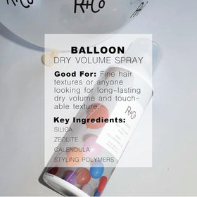R+Co Balloon label close-up showing brand info and vegan benefit