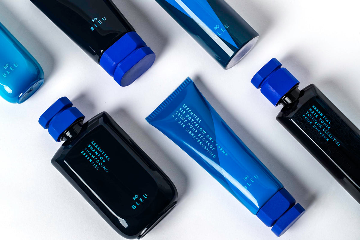 R+Co BLEU air‑dried hair example showing reduced frizz and defined texture