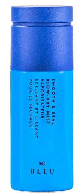 R+Co BLEU front packaging showing clean bottle and label for travel convenience