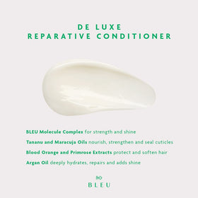 R+Co BLEU De Luxe applied to wet hair showing detangling benefit