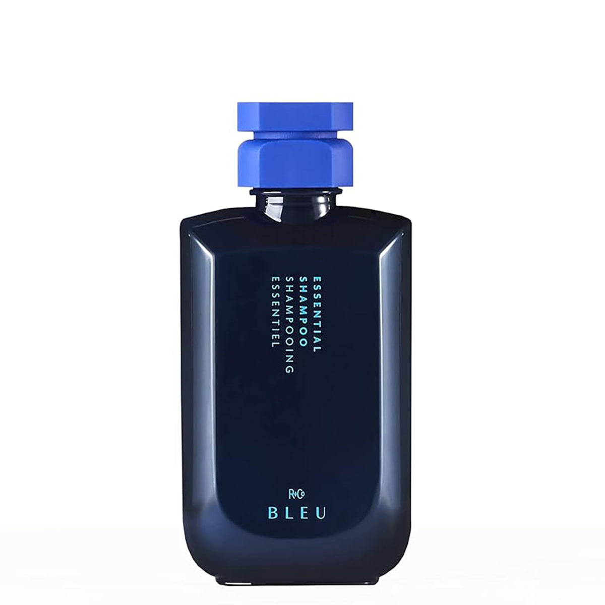 R+Co BLEU front bottle showing sleek packaging and brand clarity, promotes easy identification