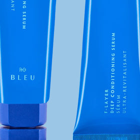 R+Co applied to damp hair demonstrating smoother styling benefit