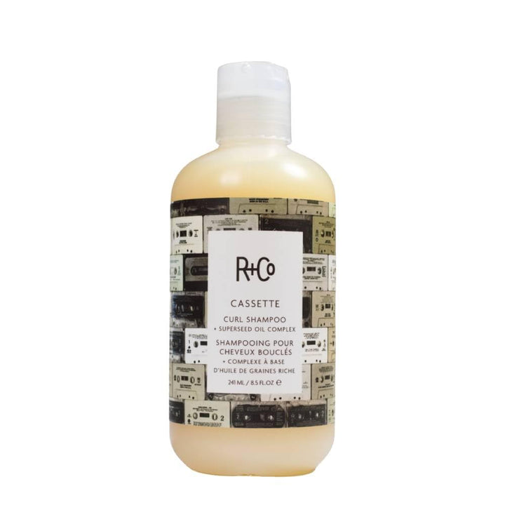 R+Co CASSETTE front packaging showing bottle and label for curl definition