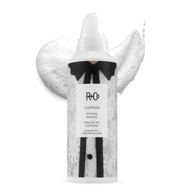 R+Co Chiffon front packaging showing bottle and branding for easy recognition and trust