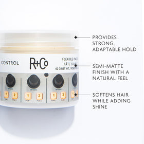 R+Co paste texture closeup demonstrating workable, non greasy consistency