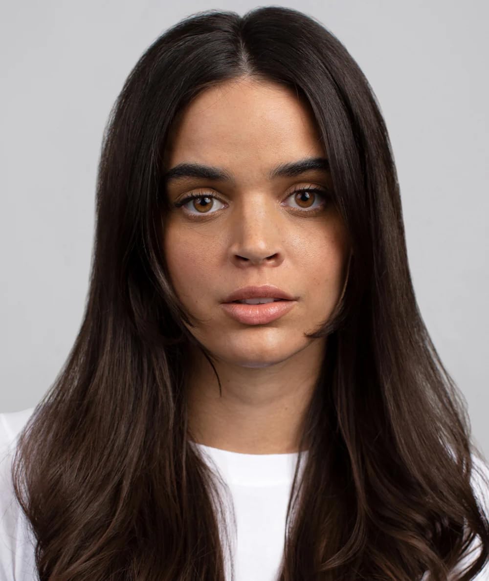 R+Co Cool Wind before and after hair comparison showing reduced frizz and softer texture