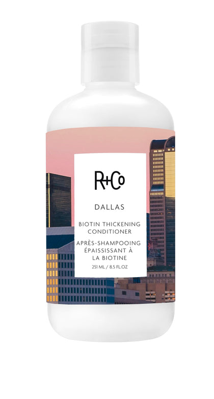 R+Co Dallas front packaging showing bottle and label for quick ID and shelf appeal