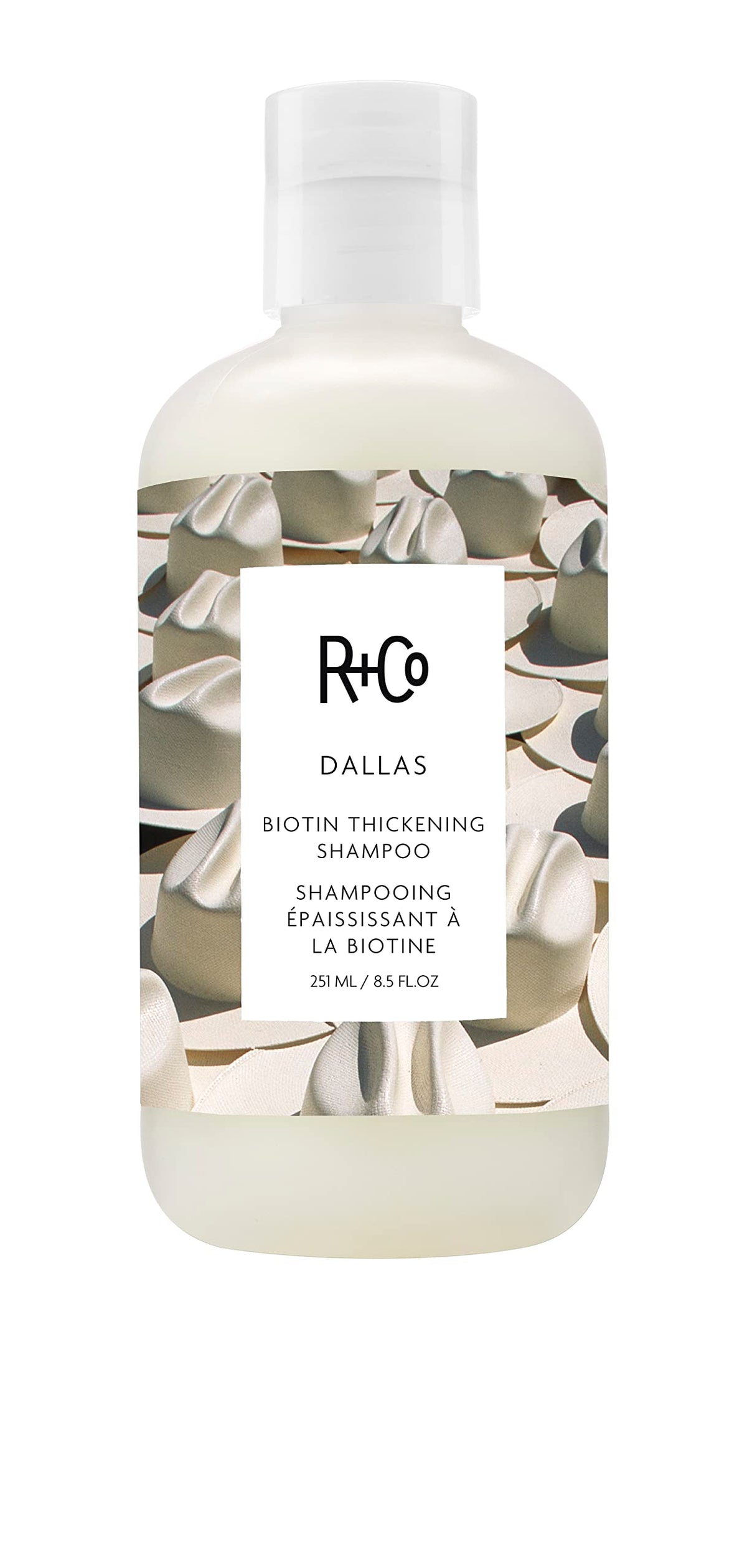 R+Co Dallas front packaging showing sleek bottle and brand clarity for confident purchase