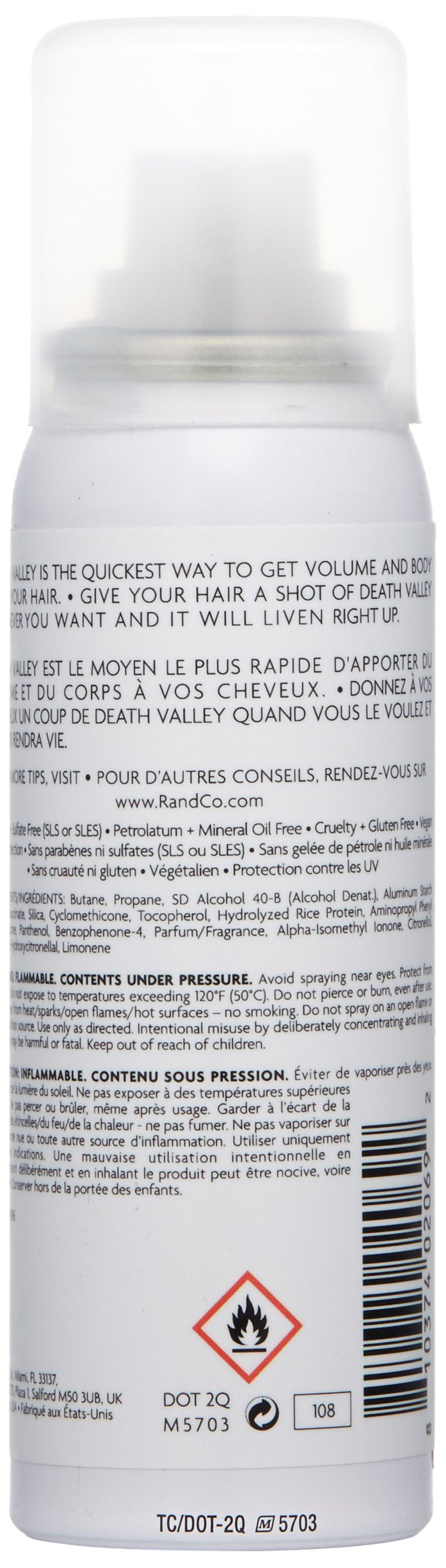 R+Co Death Valley in mid-spray demonstrating quick root refresh benefit