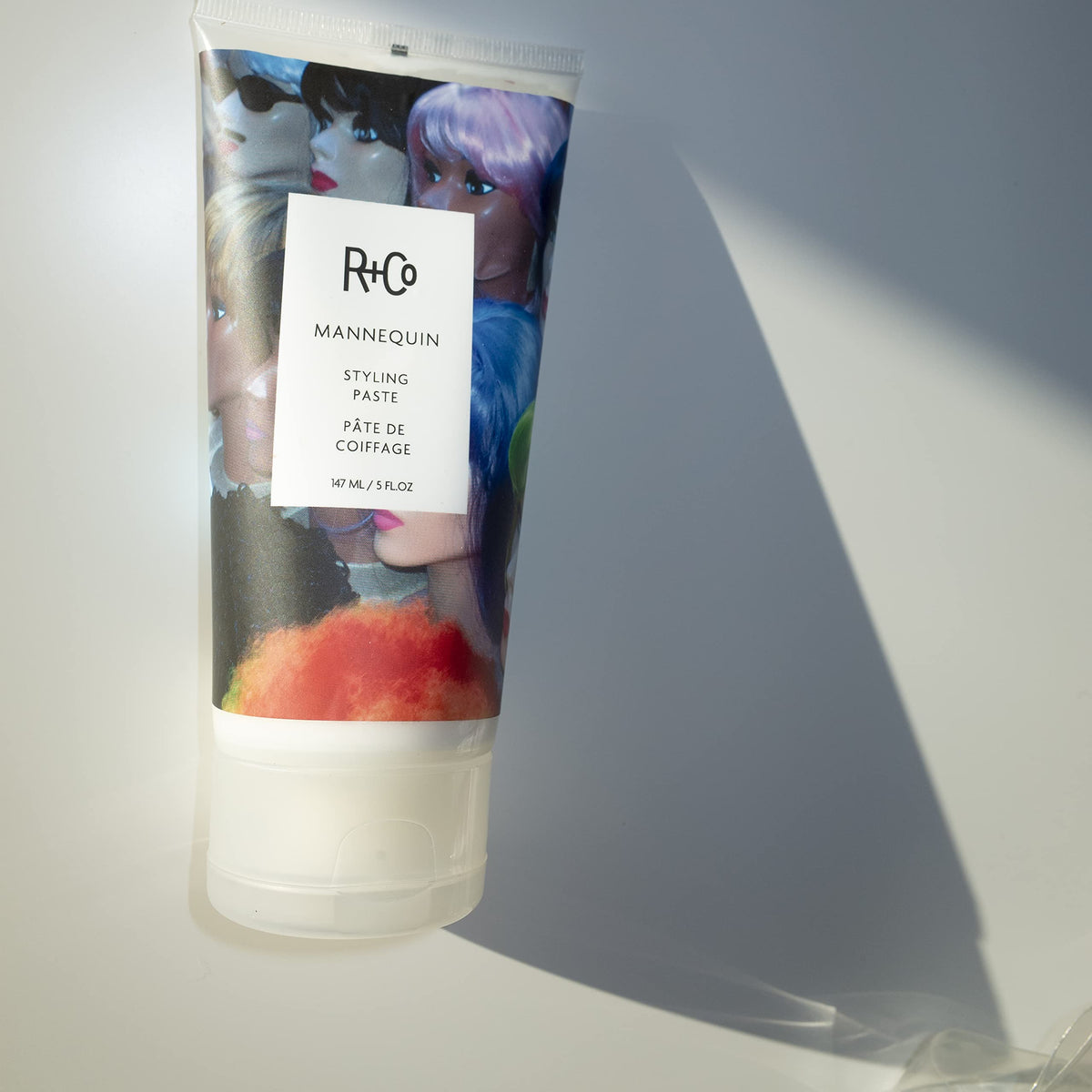 R+Co MANNEQUIN texture close-up highlighting matte paste consistency
