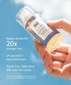R+Co oil texture drop on hand showing fast-absorbing shine