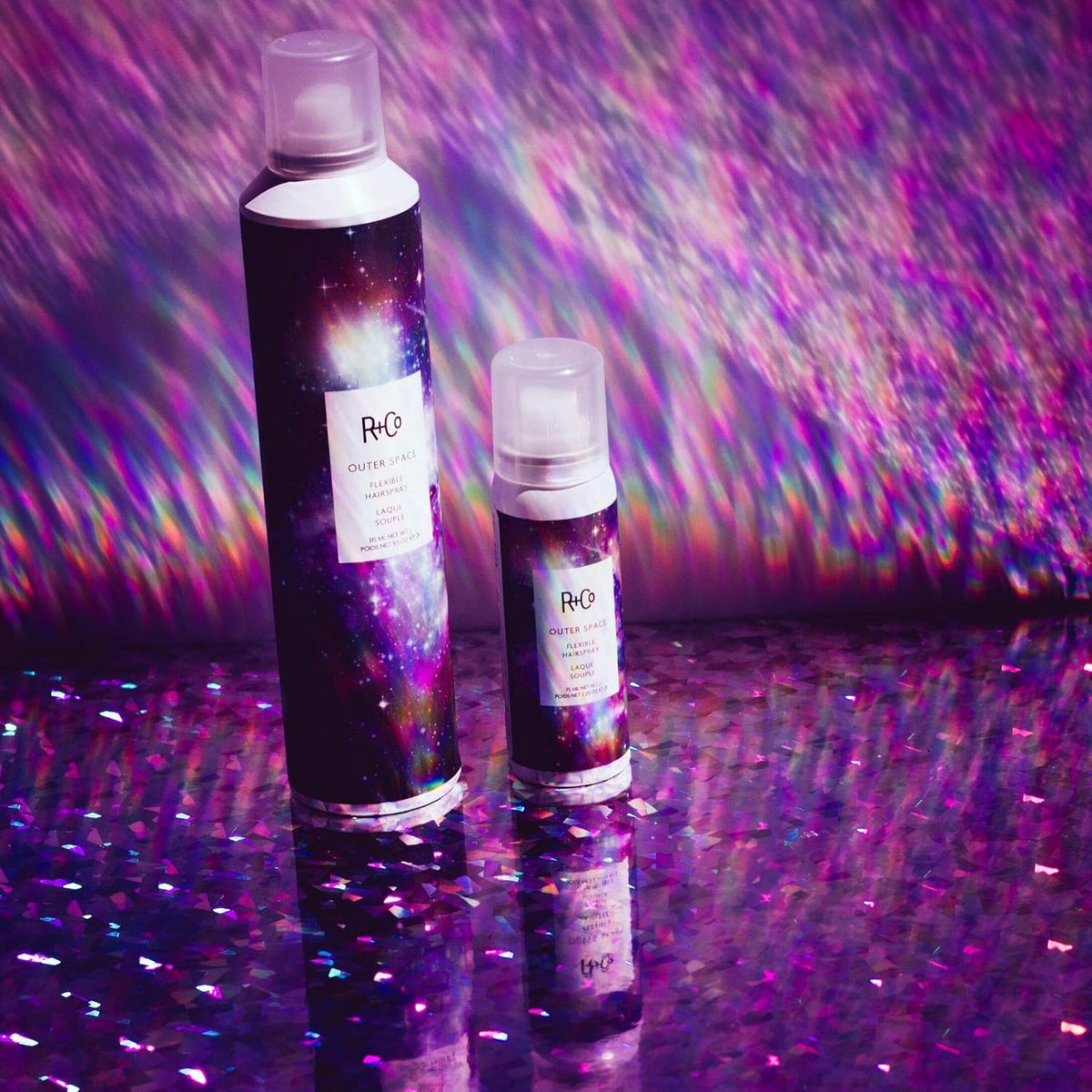 R+Co Outer Space in use on a blowout delivering volume and touchable hold