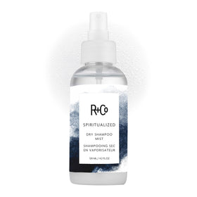 R+Co Spiritualized front packaging showing compact 4.2oz bottle and branding benefit