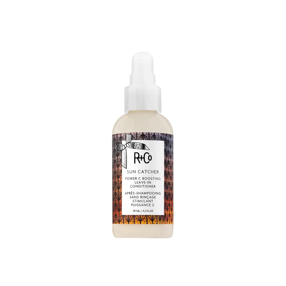 R+Co Sun Catcher front packaging showing bottle and label with nourishing benefits