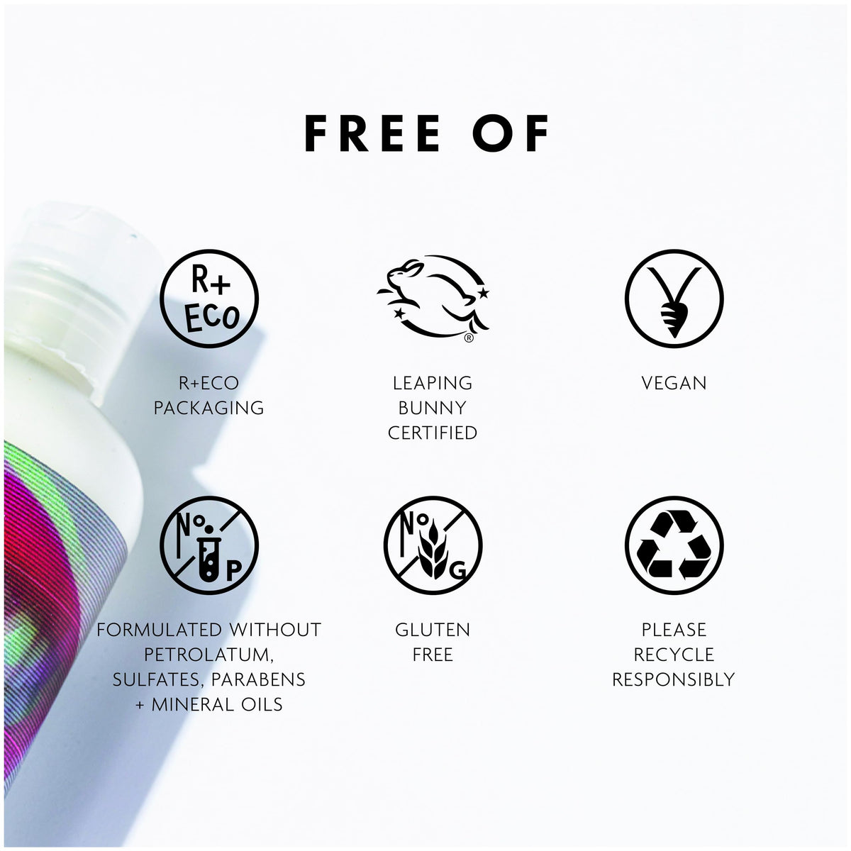 R+Co Television conditioner styled in bathroom lifestyle scene highlighting salon-quality results