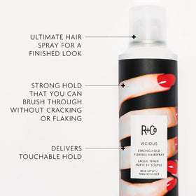 R+Co Vicious side label with ingredients visible to confirm vegan and cruelty-free benefits