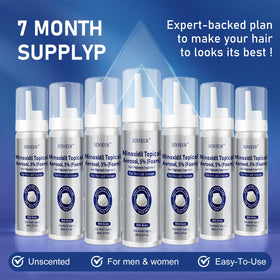 RDVHDLW packaging with derma roller displaying complete seven-month treatment kit