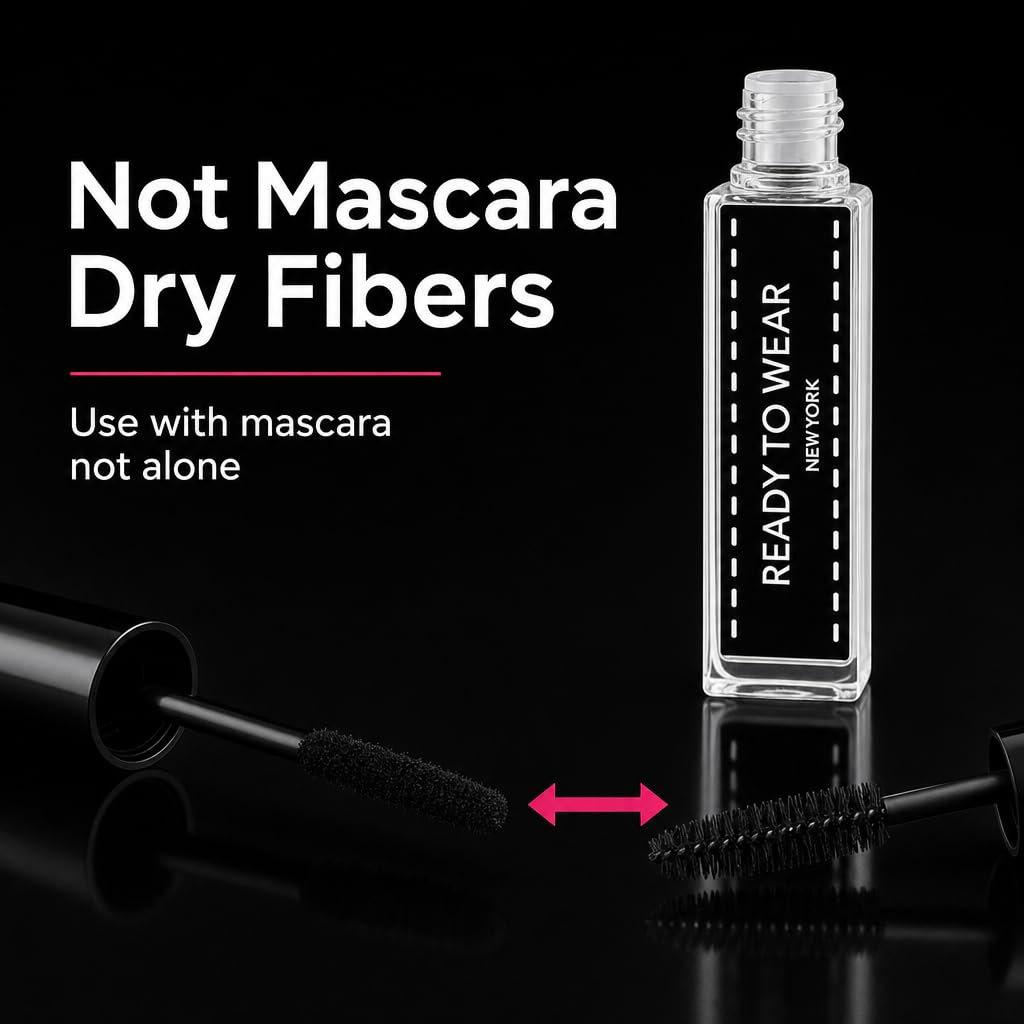 Ready To Wear before and after comparison showing dramatic lash difference
