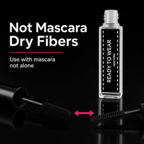 Ready To Wear before and after comparison showing dramatic lash difference