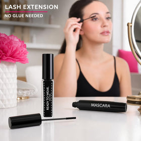 Model applying Ready To Wear in lifestyle setting for natural glam result