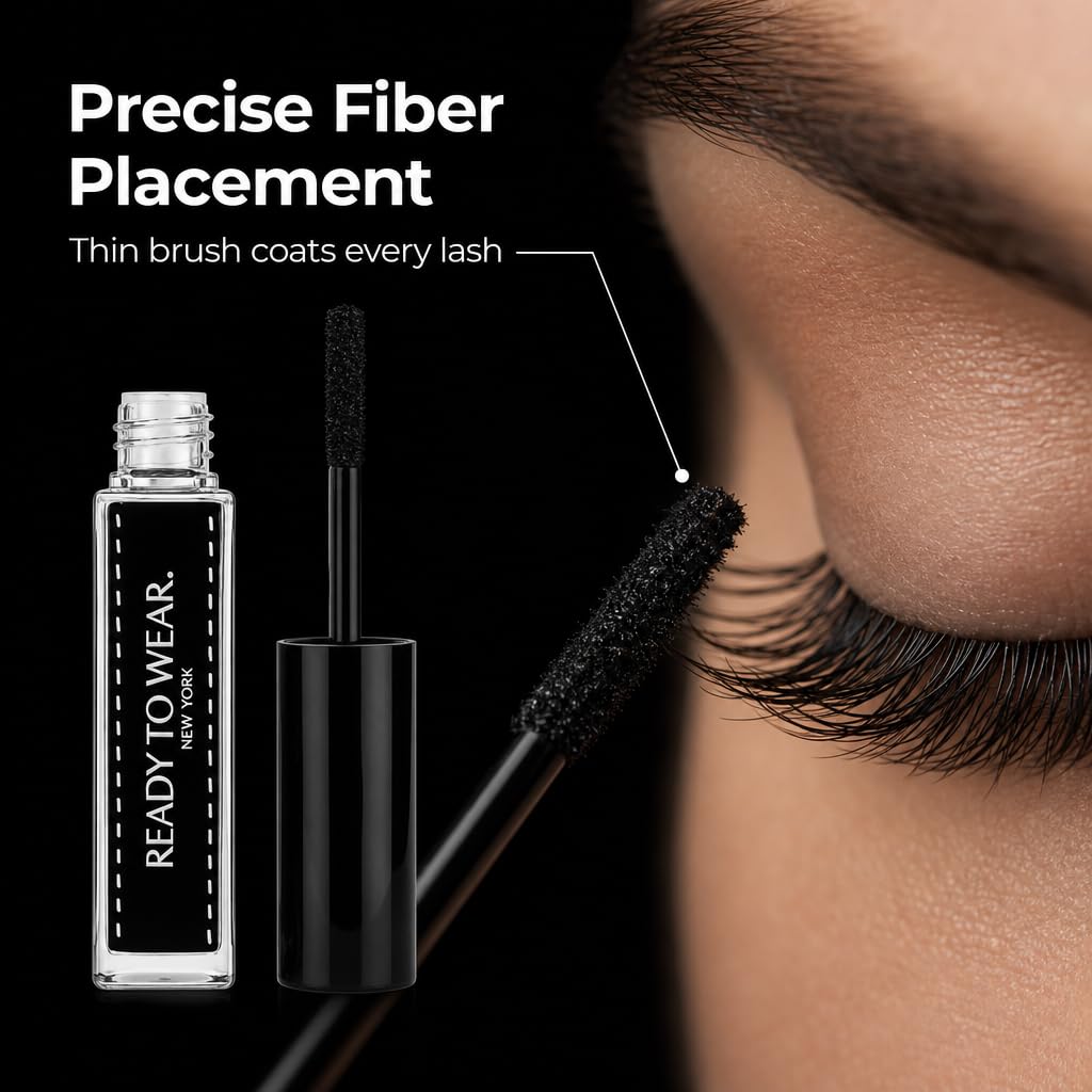 Open Ready To Wear tube revealing dry fiber texture for buildable volume