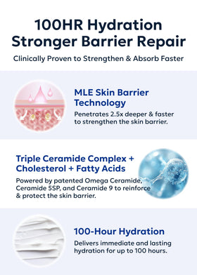 Real Barrier product label and ingredients highlighting barrier tech