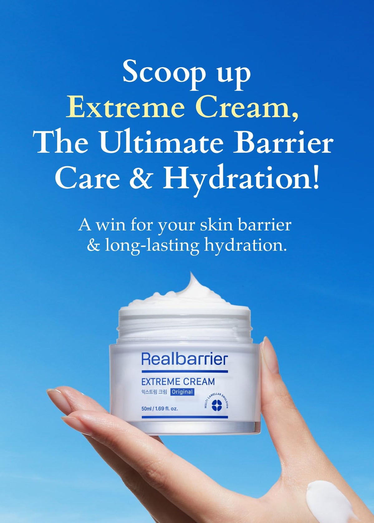 Real Barrier packaging and box highlighting clinical-style presentation
