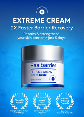 Real Barrier cream close-up texture demonstrating fast absorption