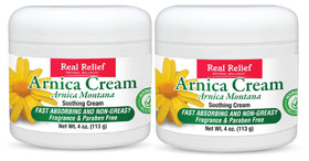Real Relief front packaging showing two 4 oz tubes and product name benefits