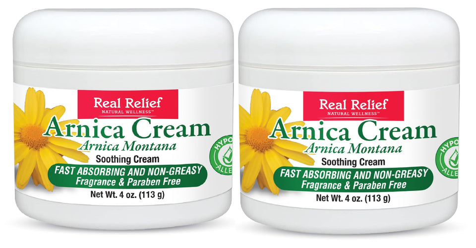 Real Relief front packaging showing two 4 oz tubes and product name benefits
