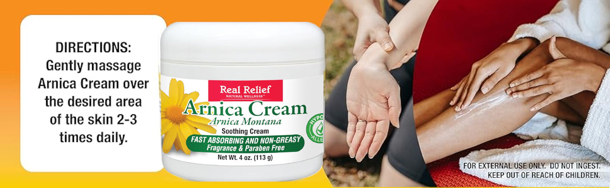 Real Relief ingredient label closeup listing hypoallergenic and clean ingredients