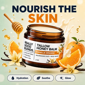 Really Good Blends open jar revealing creamy texture for deep hydration