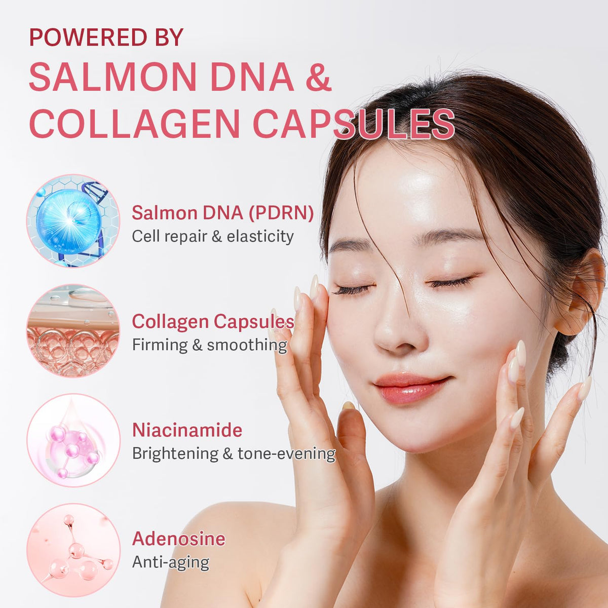 realori capsule closeup with golden beads, highlights vitamin C and collagen delivery