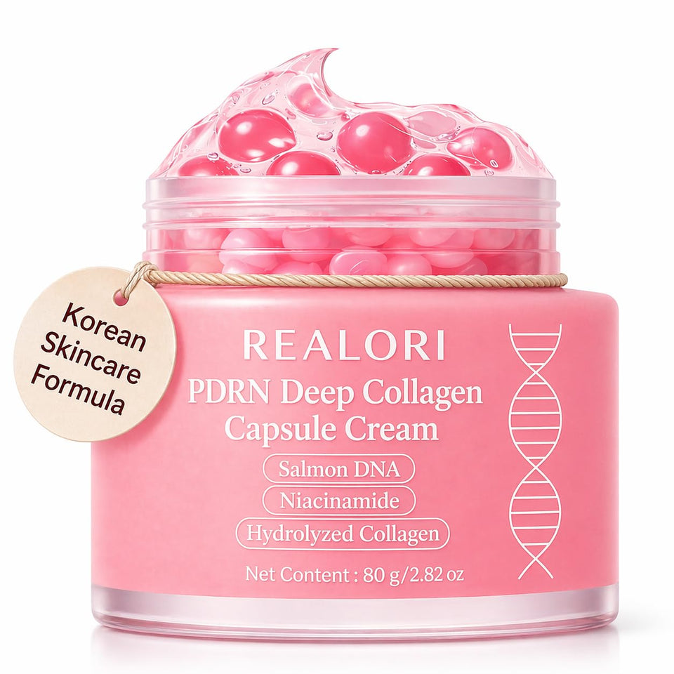realori front packaging showing pink jar and branding, appealing shelf presence