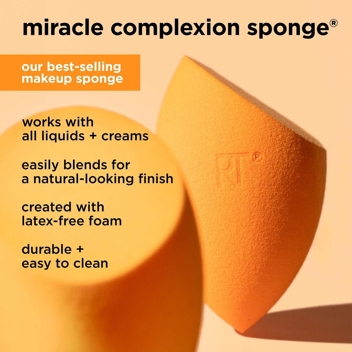 Real Techniques mini sponge precision tip detail for targeted concealer work