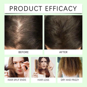 REATIFUL styled before and after comparison showing fuller-looking hair