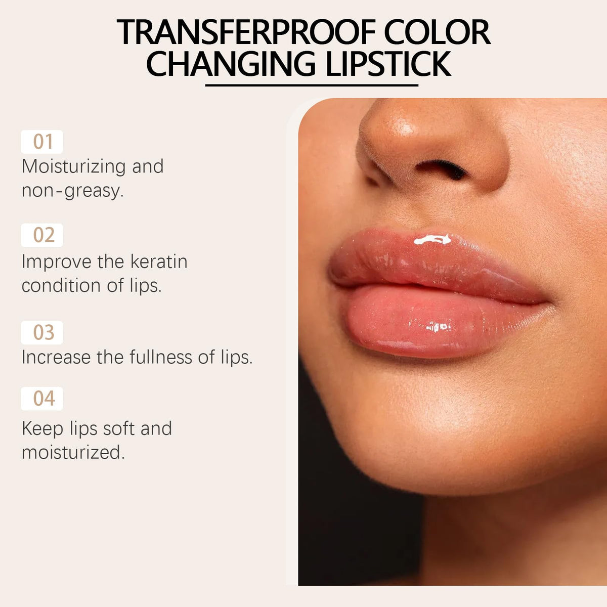 REATIFUL side angle with cap off, illustrates easy twist-up application and compact size