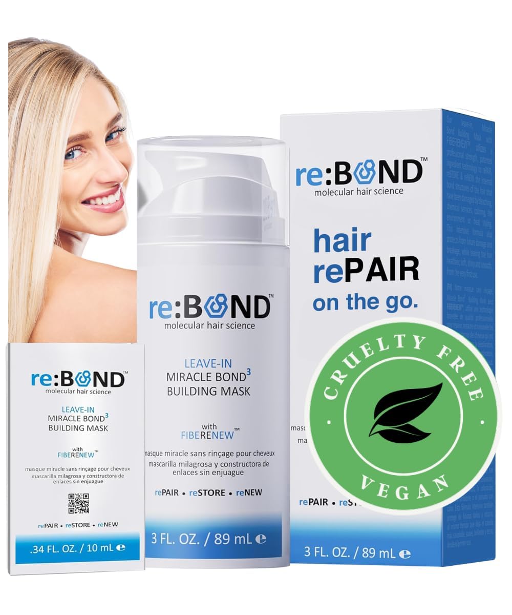 reBOND front packaging showing jar and travel size for clear product identity and convenience