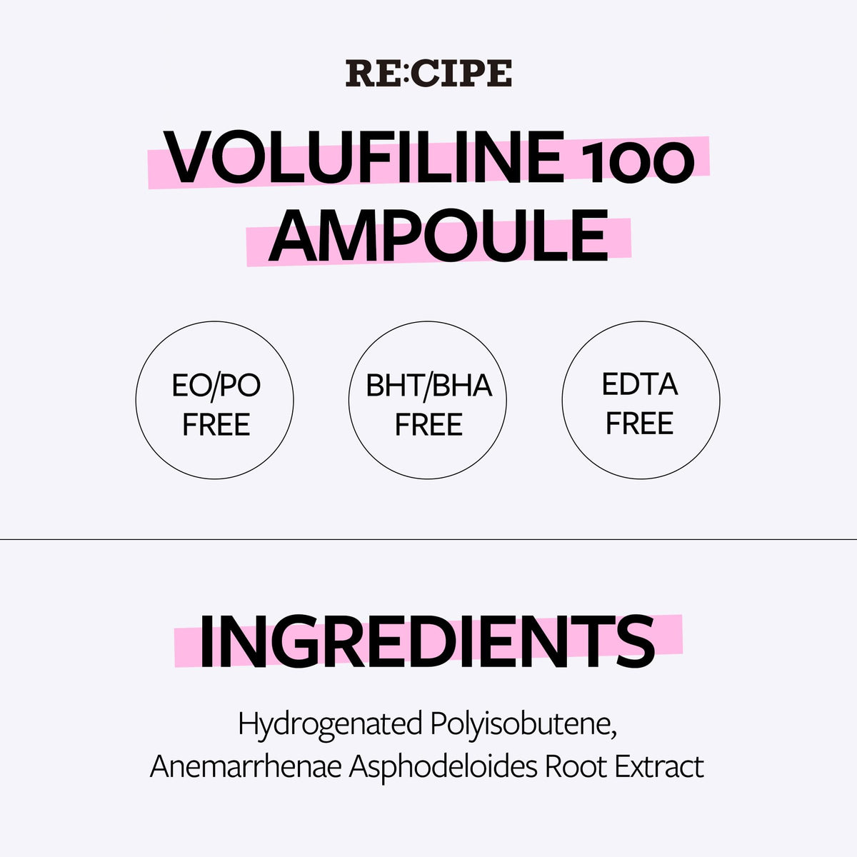 RE:CIPE Volufiline on bathroom vanity staged for daily routine convenience