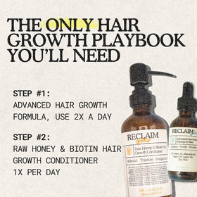 Reclaim Gang argan and castor oils beside bottle showing hydrating benefit