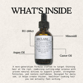 Reclaim Gang serum texture pool showing lightweight absorbent benefit