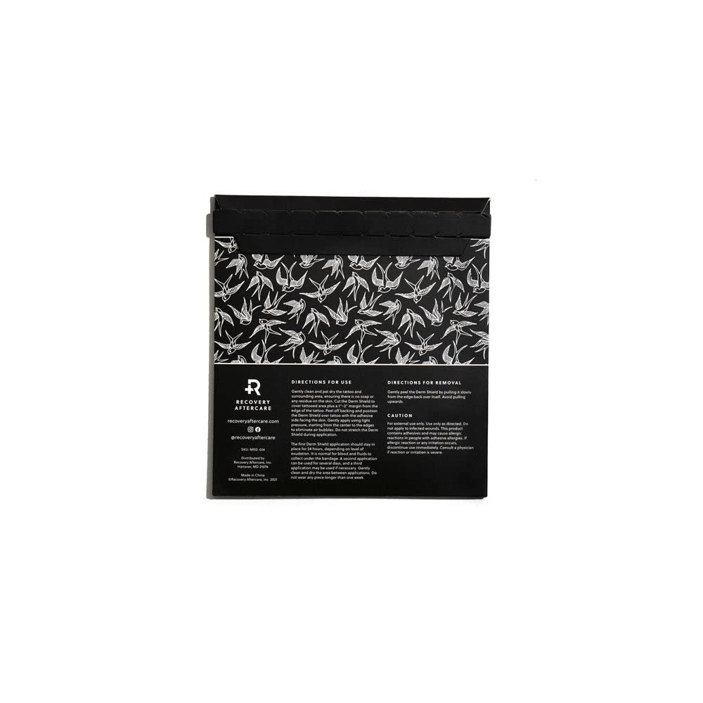 Recovery Aftercare Derm Shield close-up of composite film texture highlighting waterproof protection