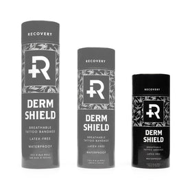 Recovery Aftercare close-up of matte film texture preserving tattoo detail