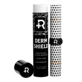 Recovery Aftercare derm shield roll front showing packaging and size benefit