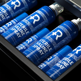 Recovery Aftercare nozzle detail demonstrating 360° spray capability