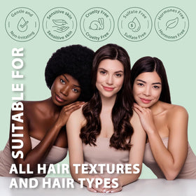 Clean scalp after wash with Recuren Plus showing reduced flakes